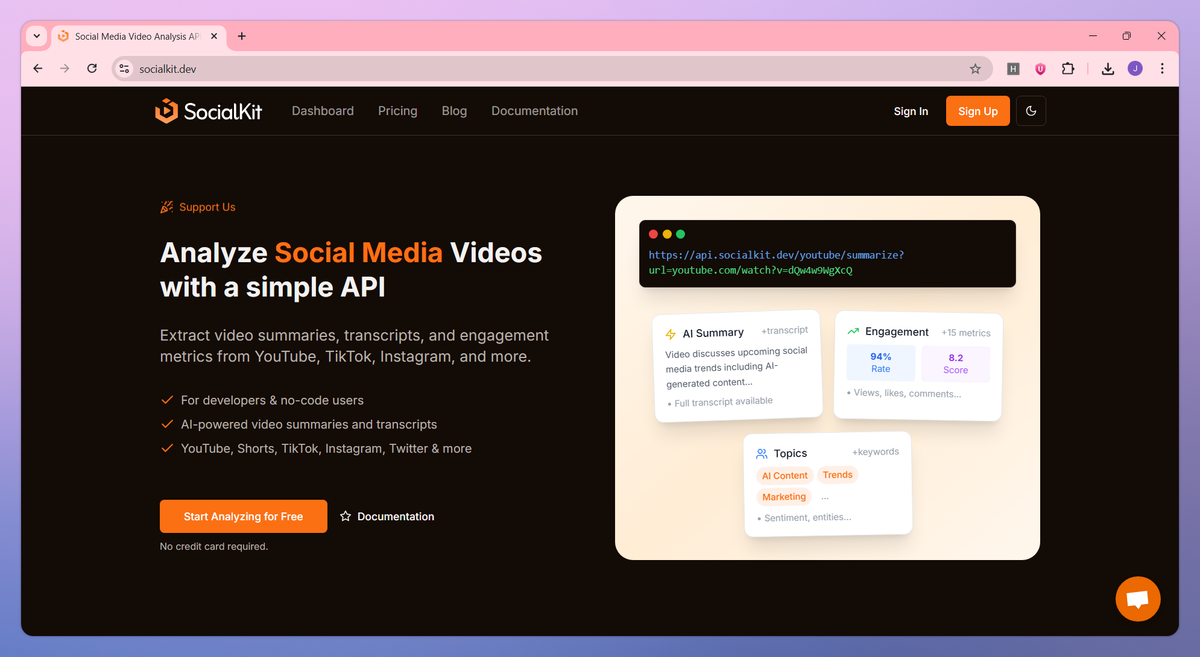 SocialKit API screenshot #1