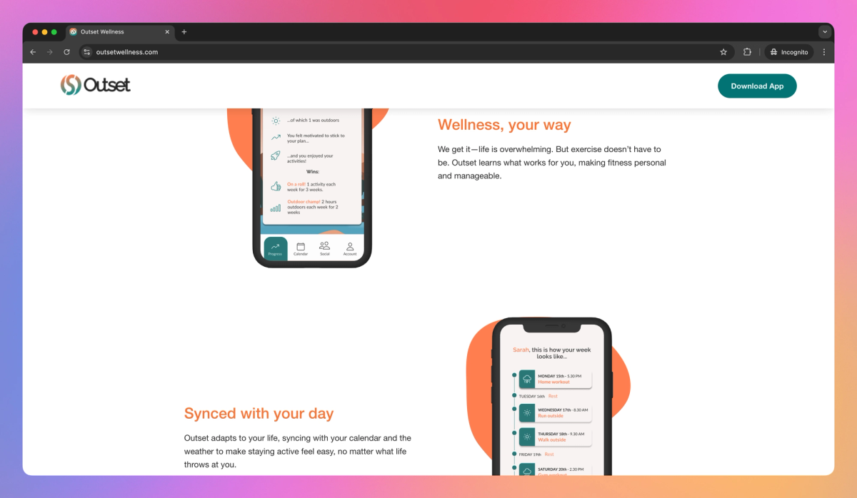 Outset Wellness screenshot #2