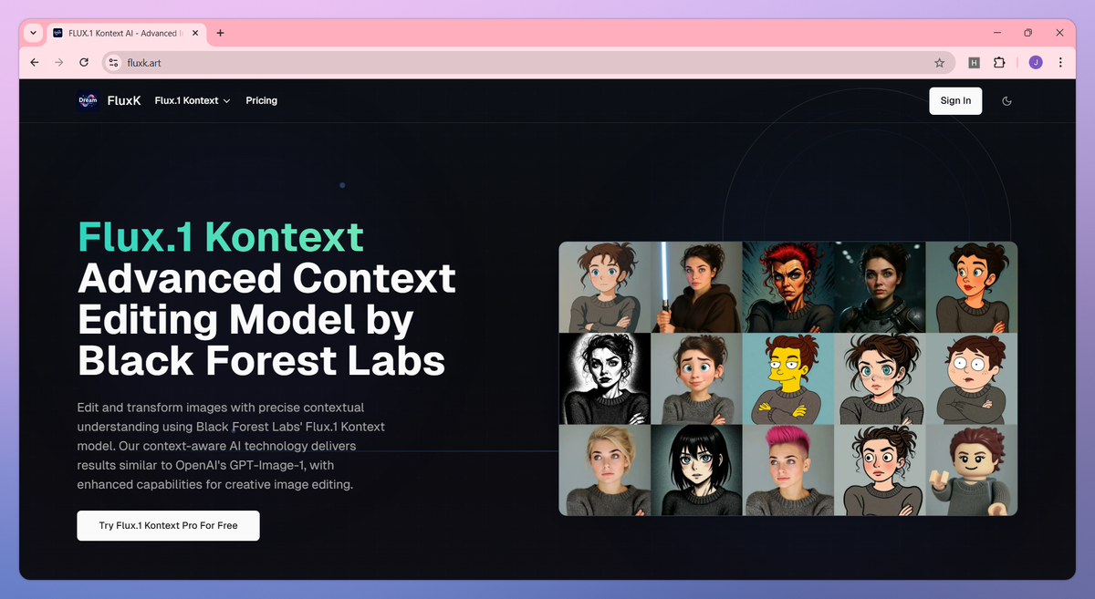 Flux.1 Kontext screenshot #1