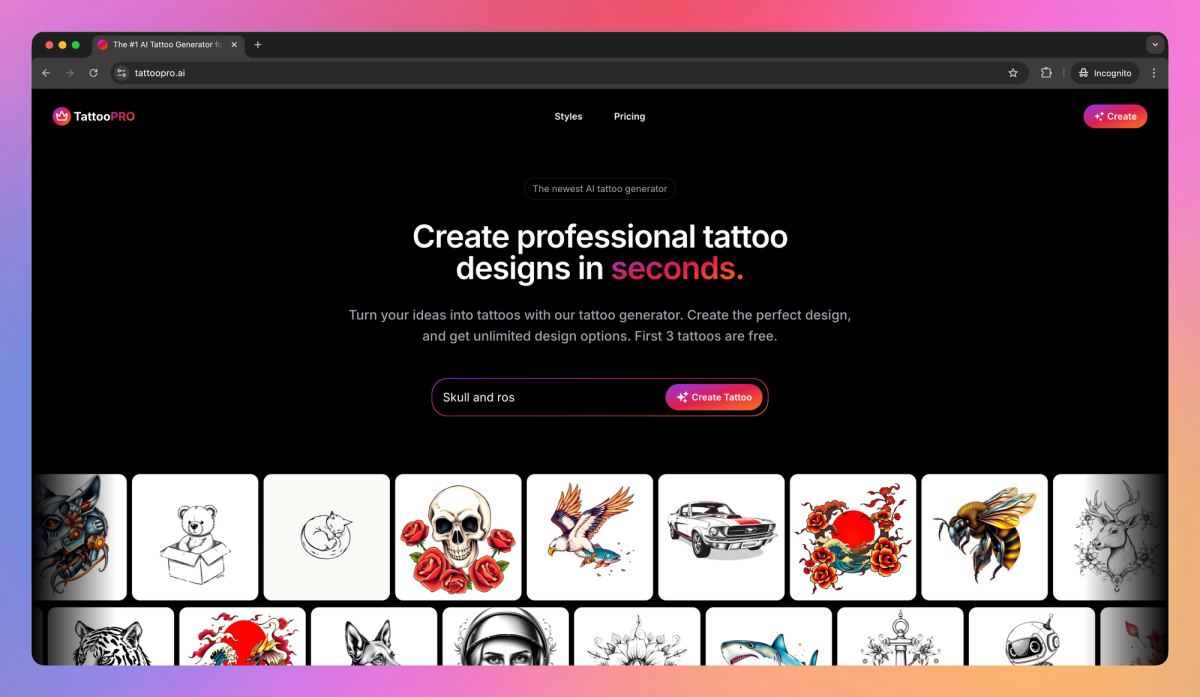 TattooPRO screenshot #1