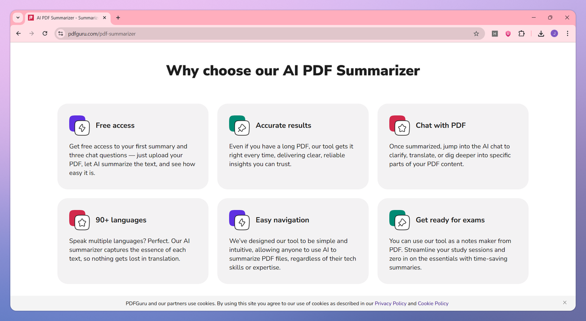 PDF Guru AI PDF Summarizer screenshot #3
