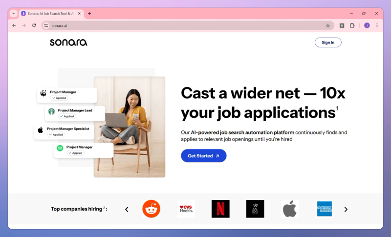 Sonara product screenshot