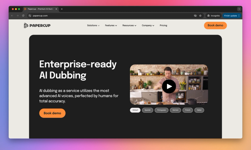 Papercup product screenshot