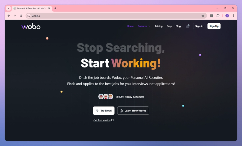 Wobo product screenshot