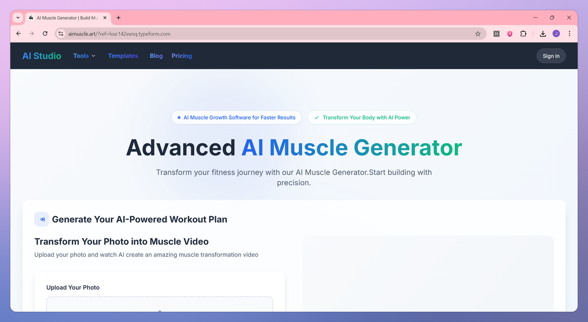 AI Muscle Generator screenshot #1