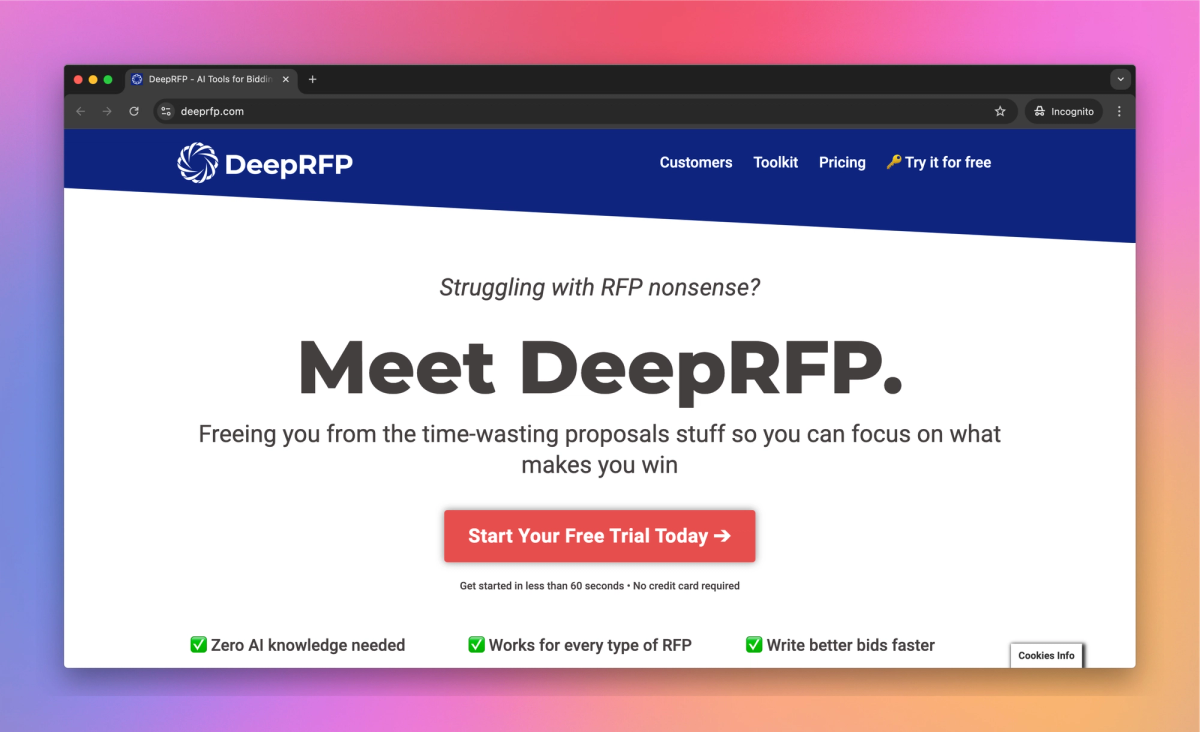 DeepRFP screenshot #1