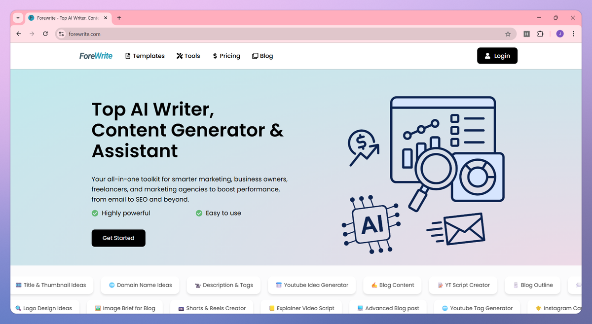 Forewrite screenshot #1