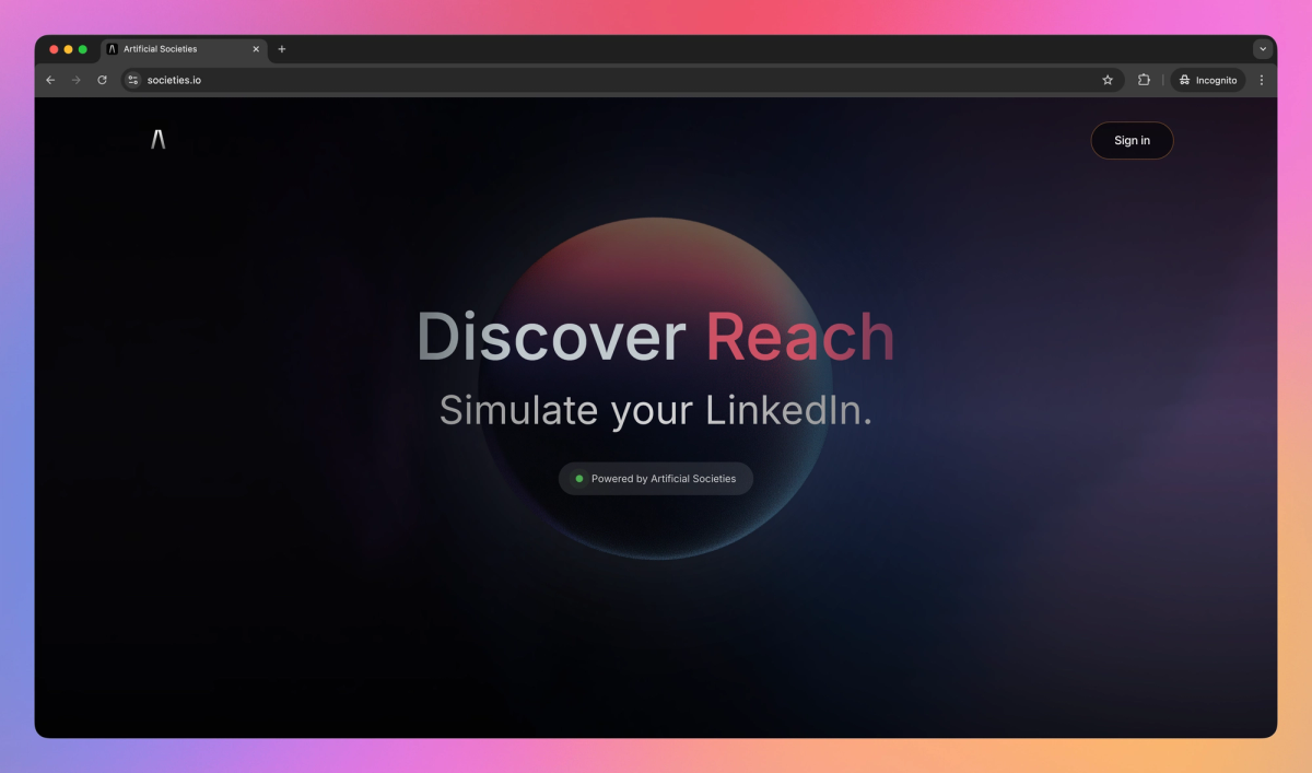 Reach screenshot #1