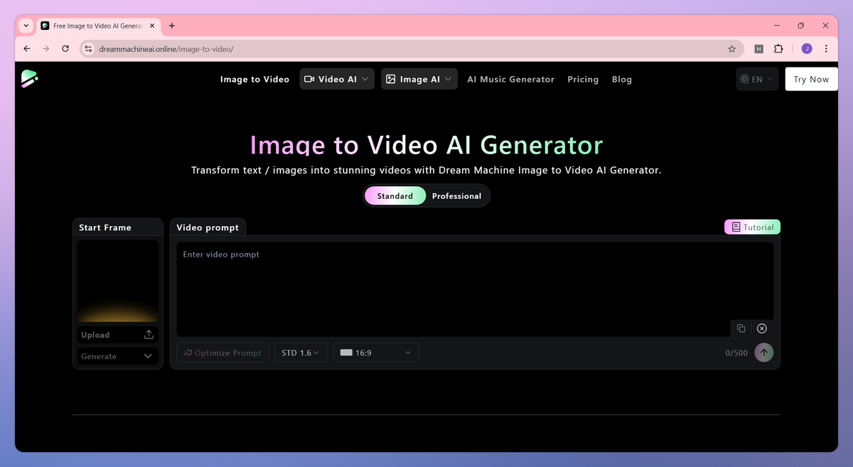 Dream Machine AI screenshot #1