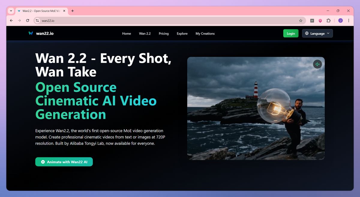 Wan2.2 screenshot #1