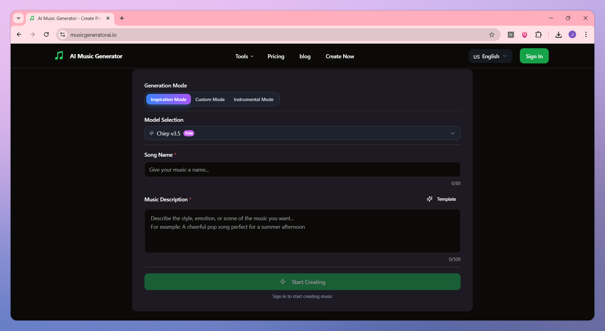 AI Music Generator screenshot #2