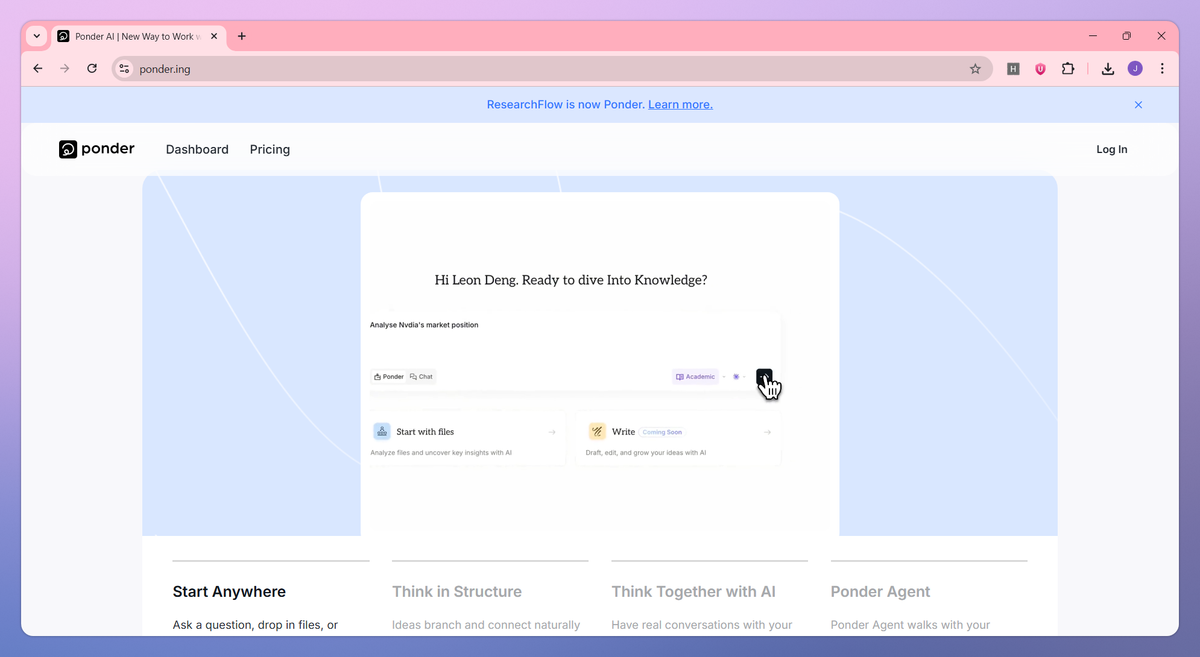 Ponder AI screenshot #2