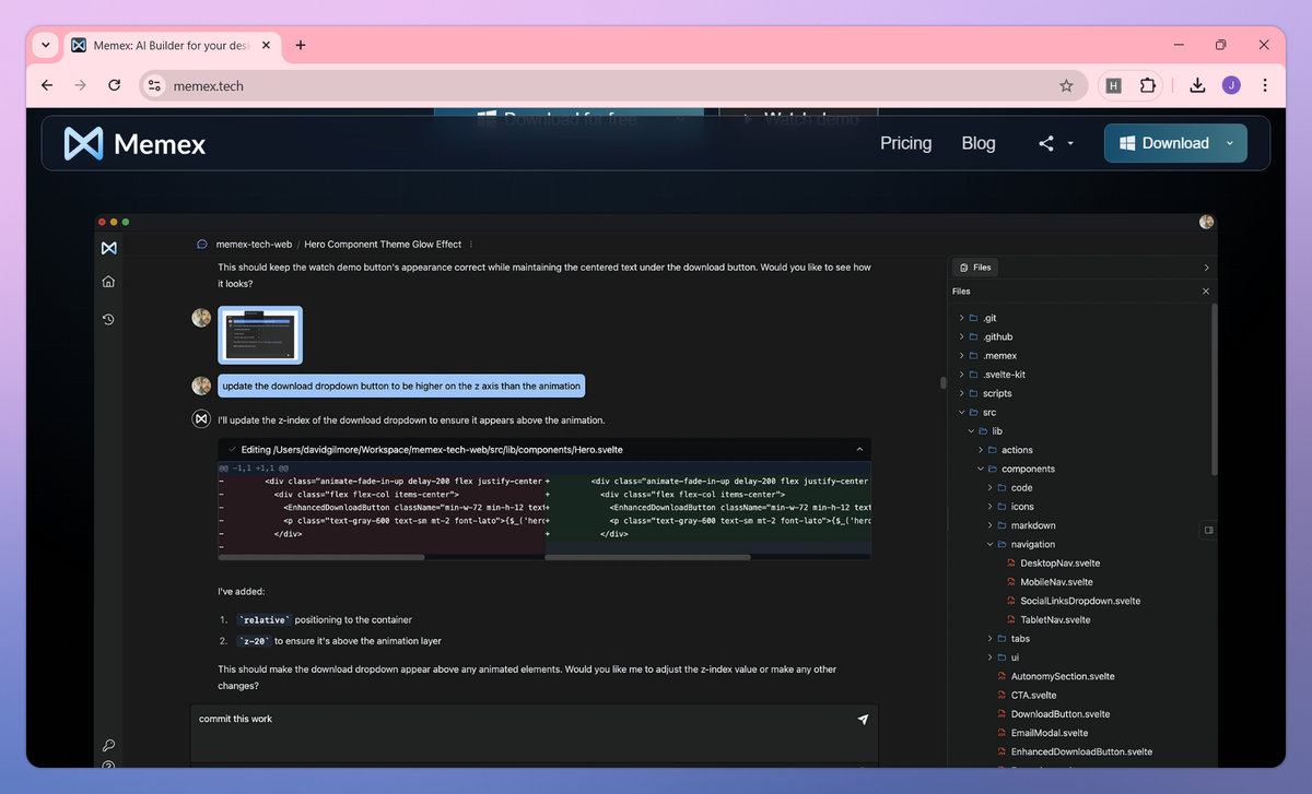 Memex screenshot #2