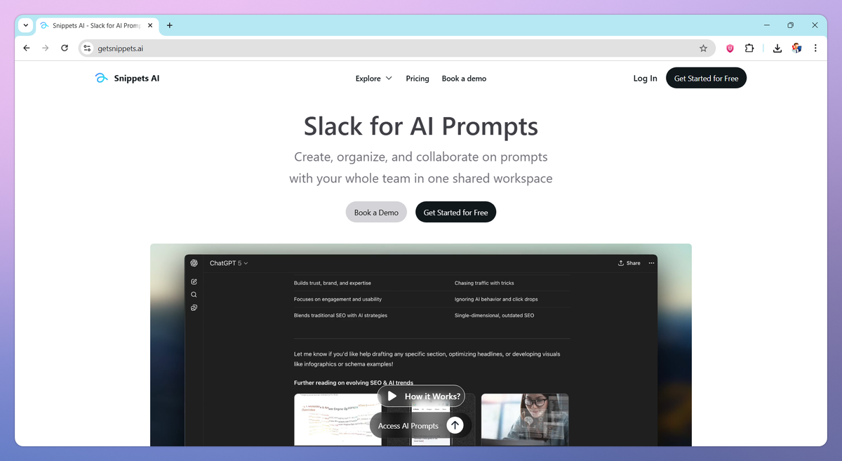 Snippets AI screenshot #1