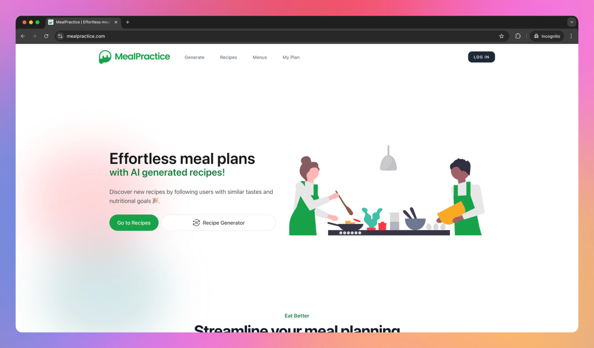 MealPractice screenshot