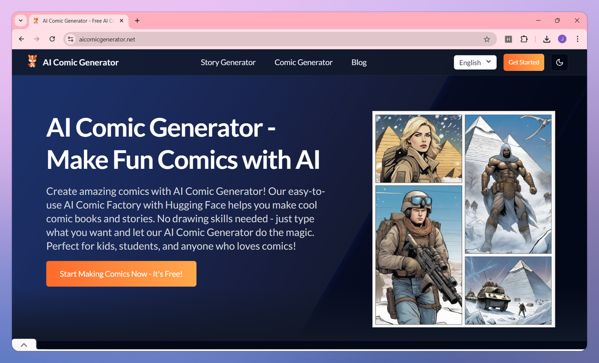 AI Comic Generator screenshot #1
