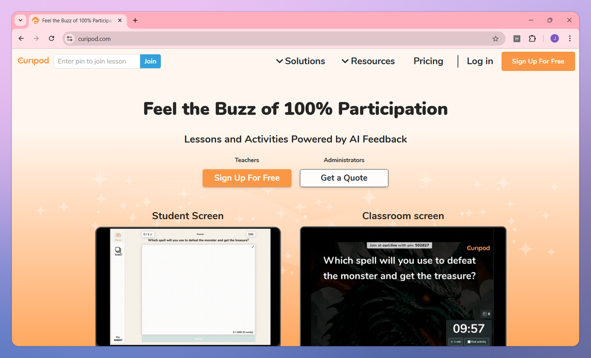 Curipod screenshot #1