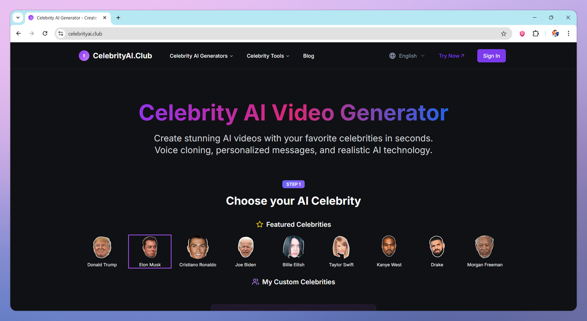 CelebrityAI screenshot #1