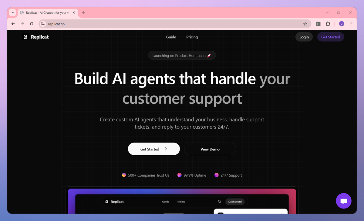 Replicat screenshot #1
