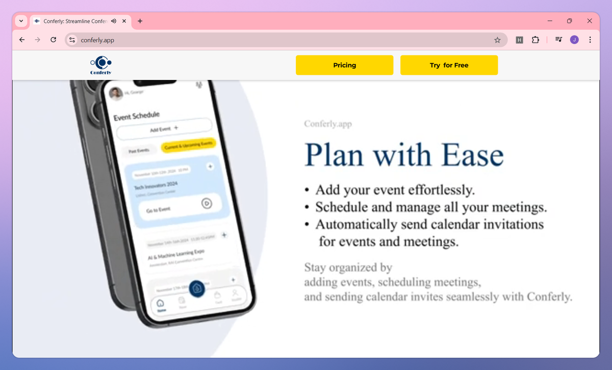 Conferly screenshot #2