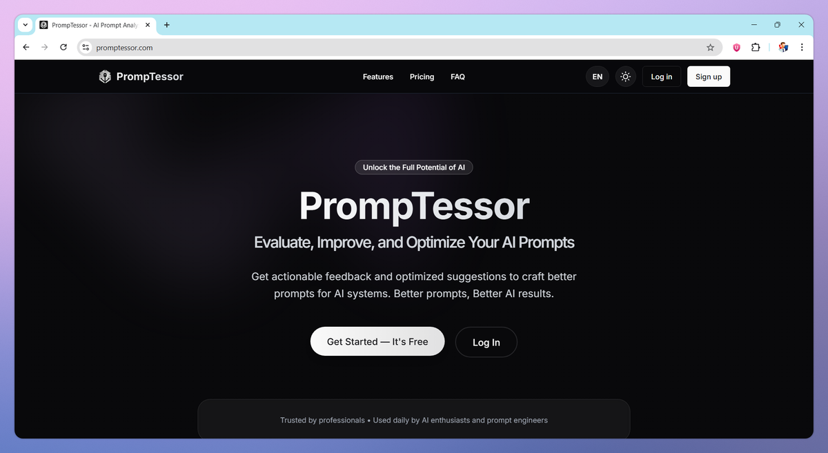 PrompTessor screenshot #1