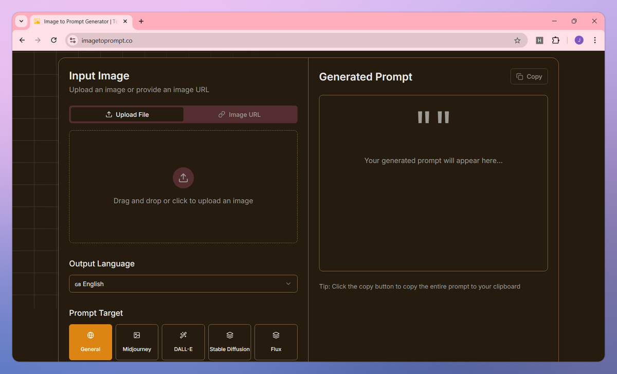 Image to Prompt Generator screenshot #2