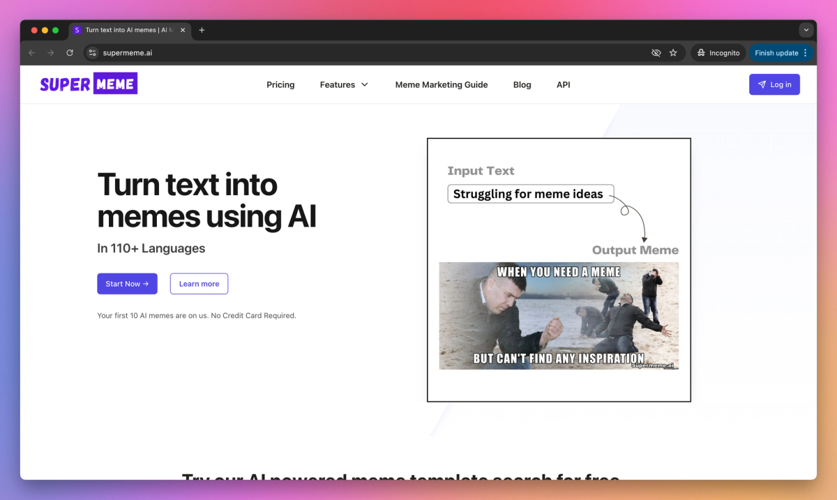 Supermeme.ai screenshot #1