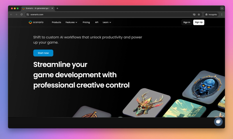 Scenario product screenshot