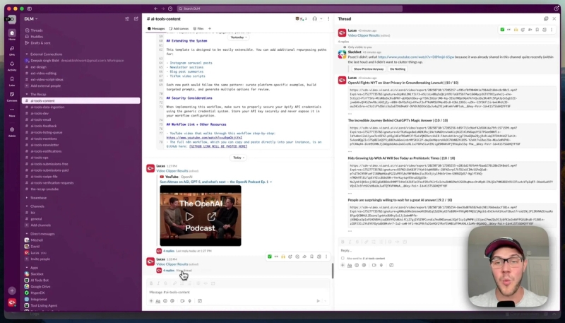Video clipping results