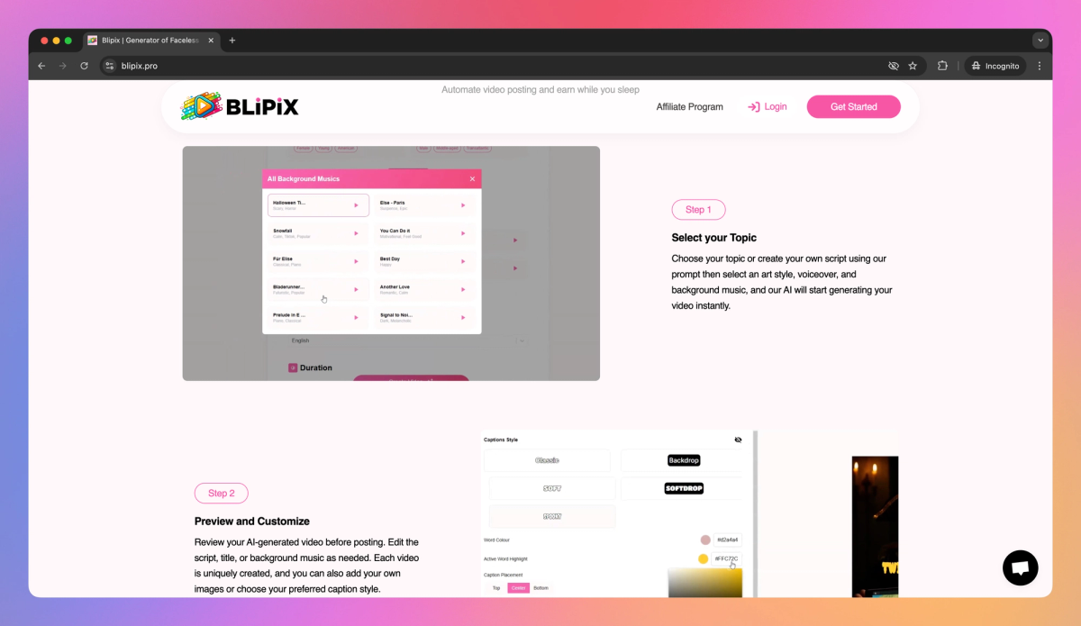 Blipix screenshot #2