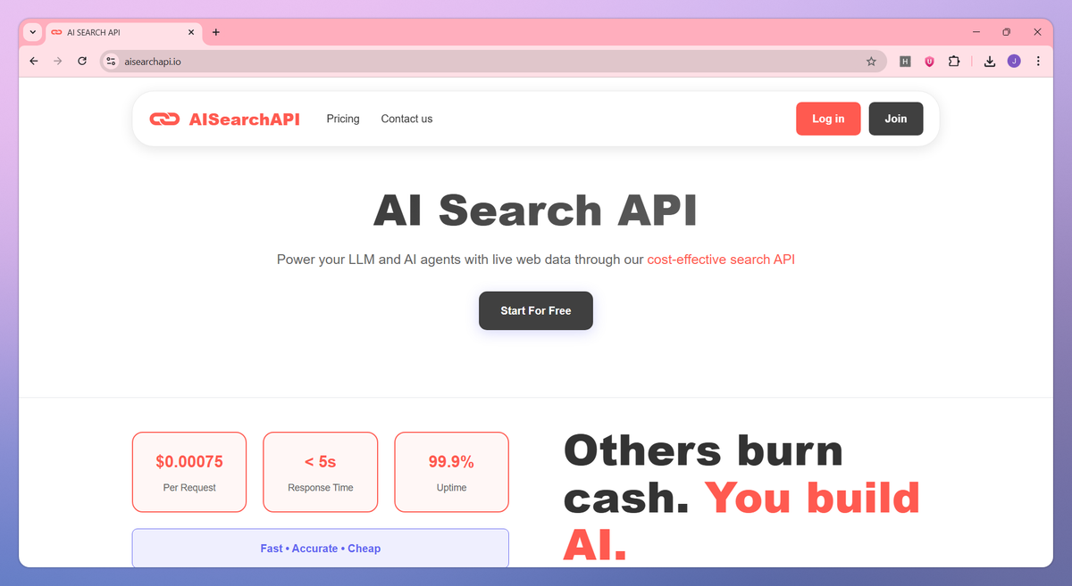 AI Search API screenshot #1