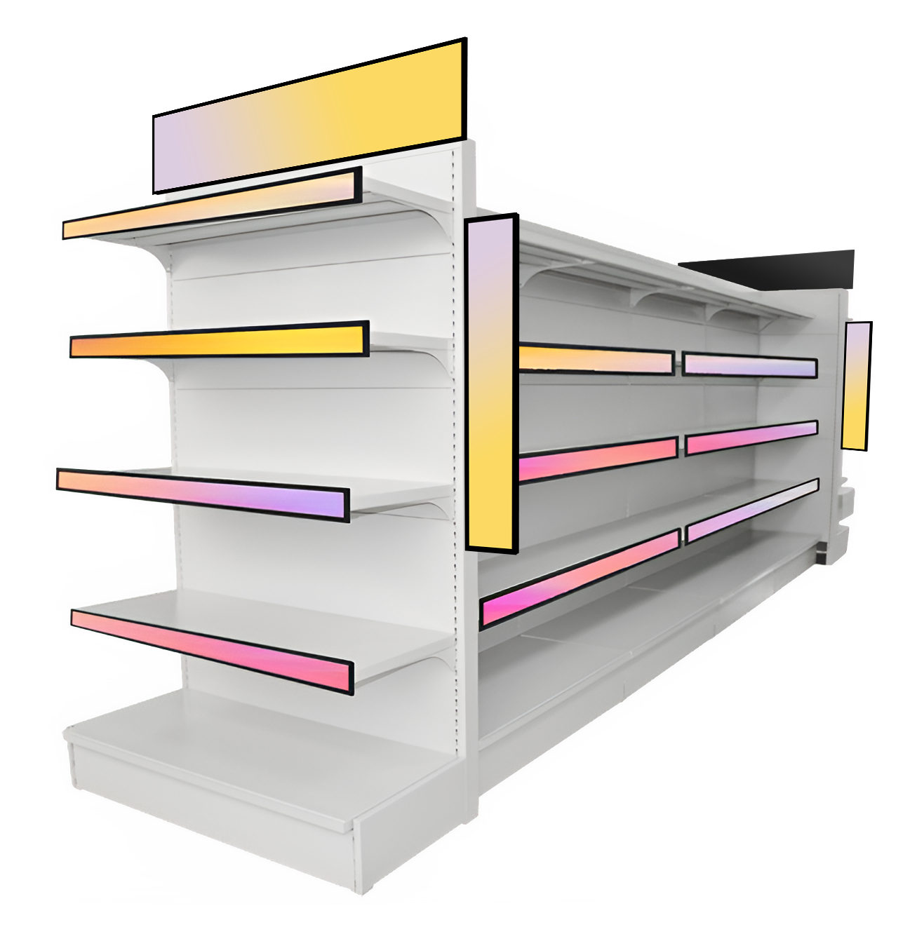 Shelf edge displays setup