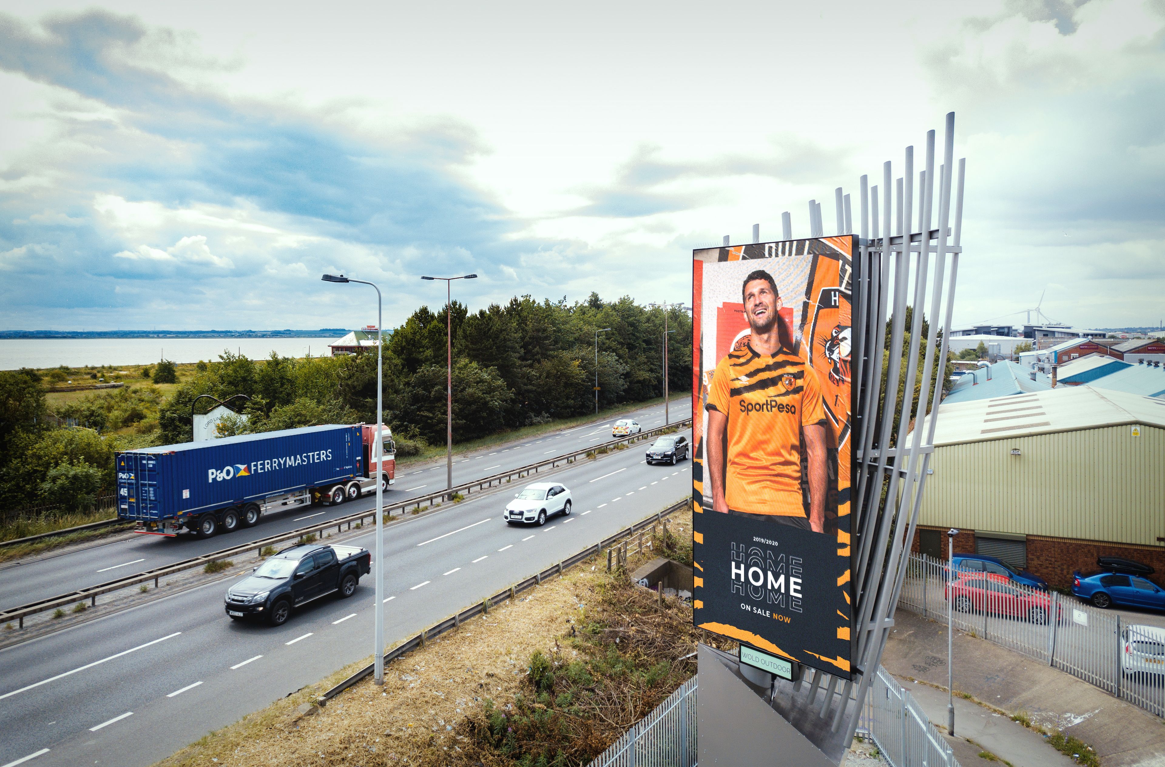 Roadside LED installation