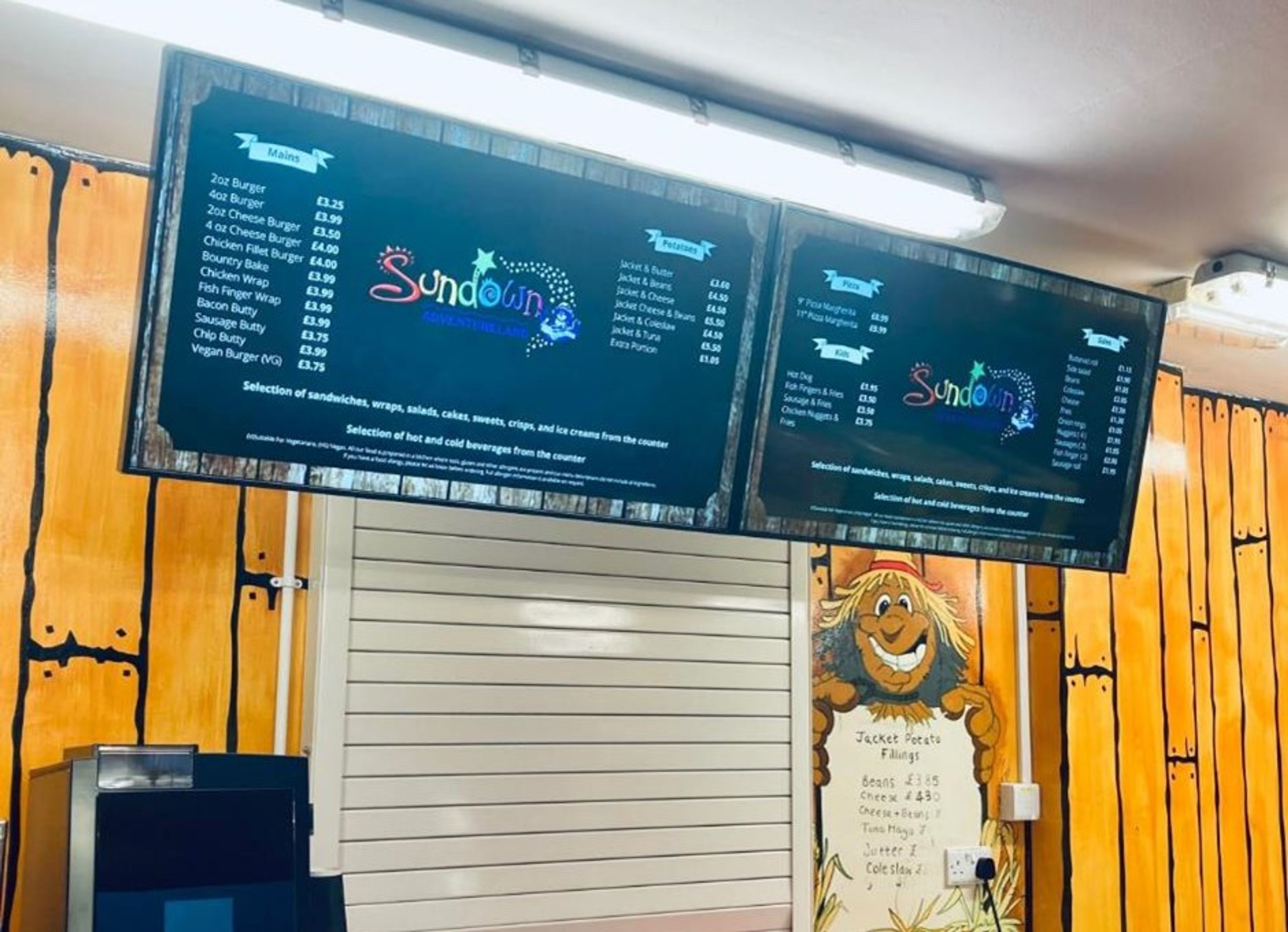 Digital menu board installation