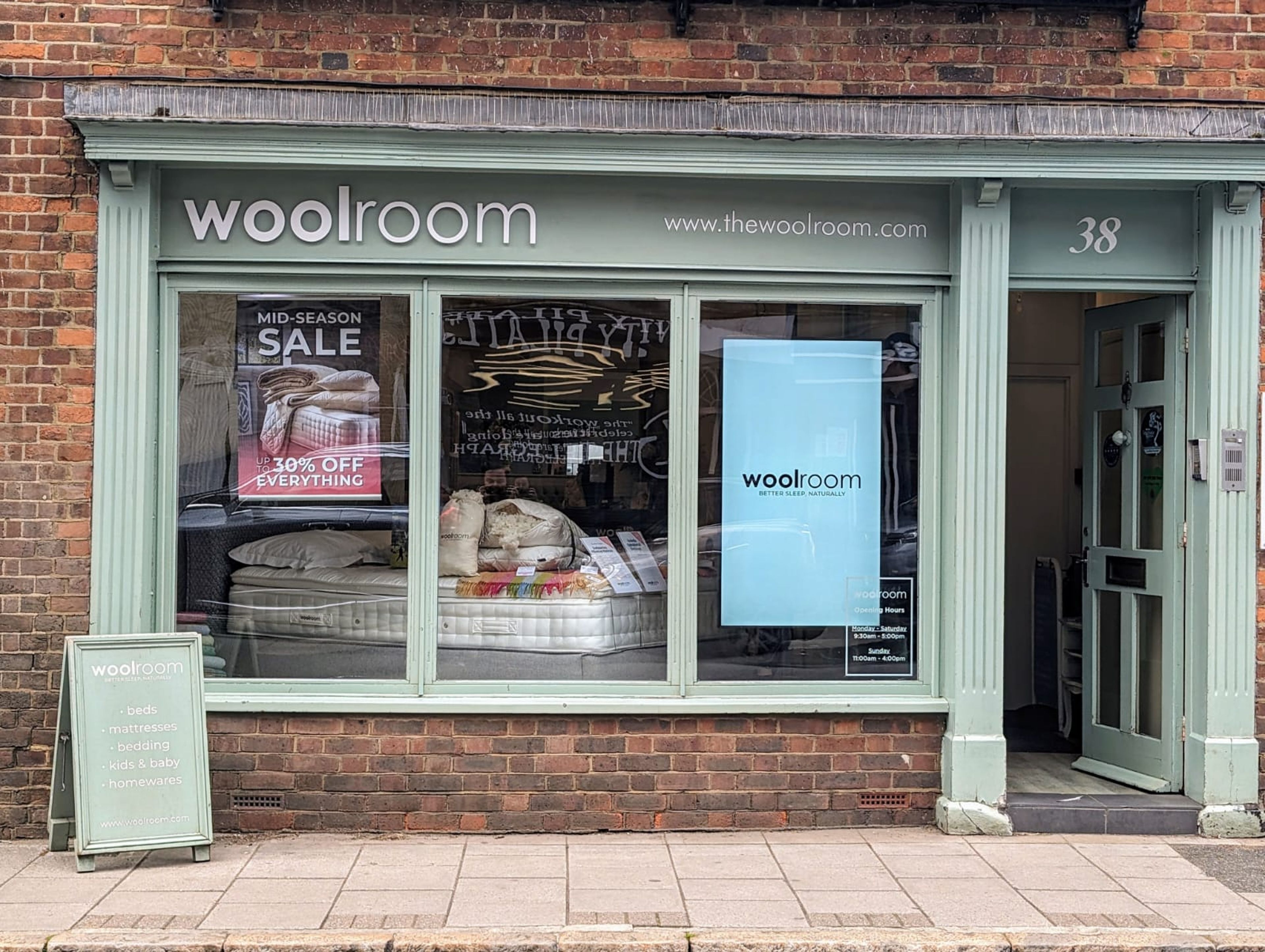 The Wool Room shop window installation