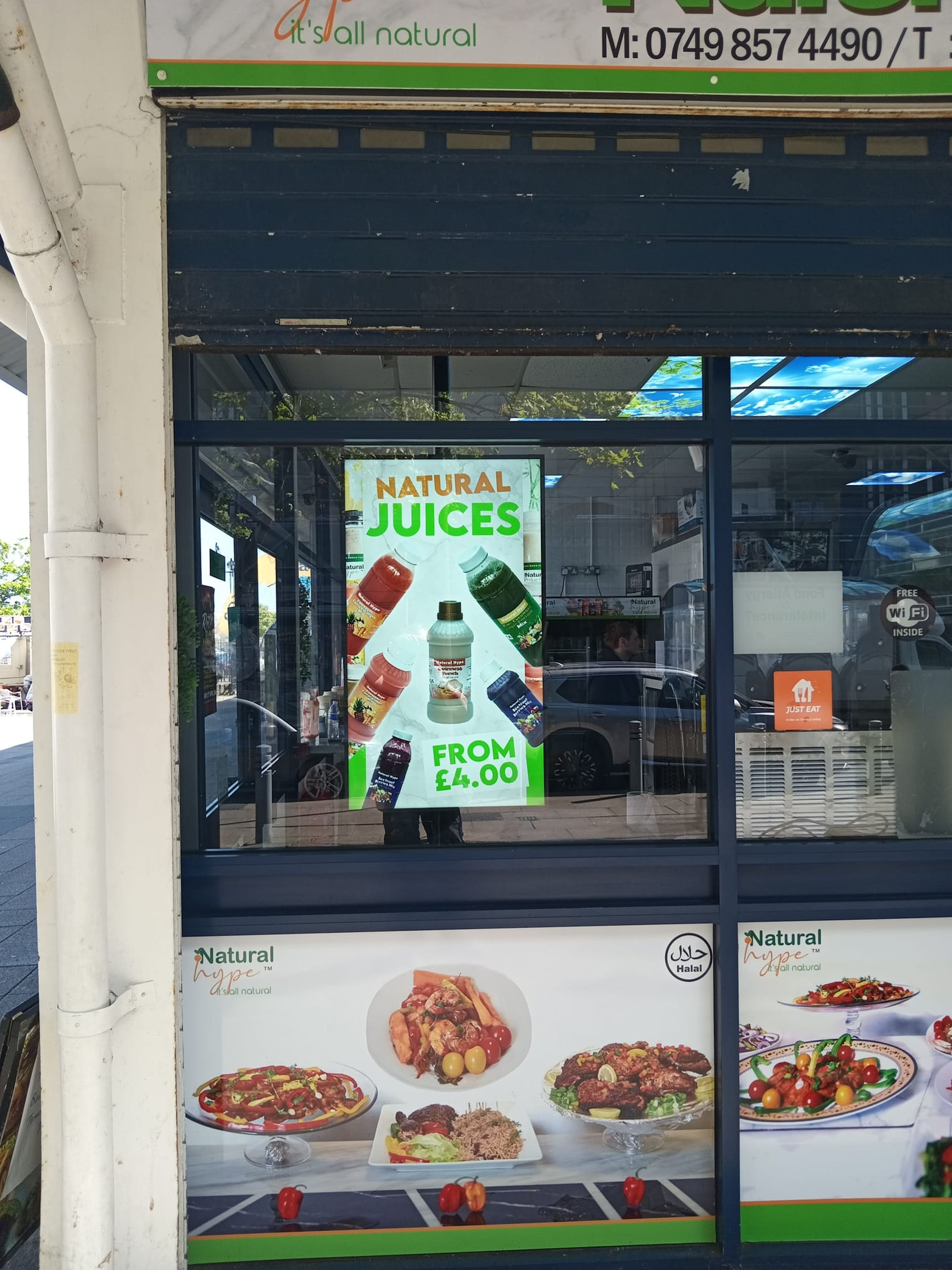 Natural Hype store window