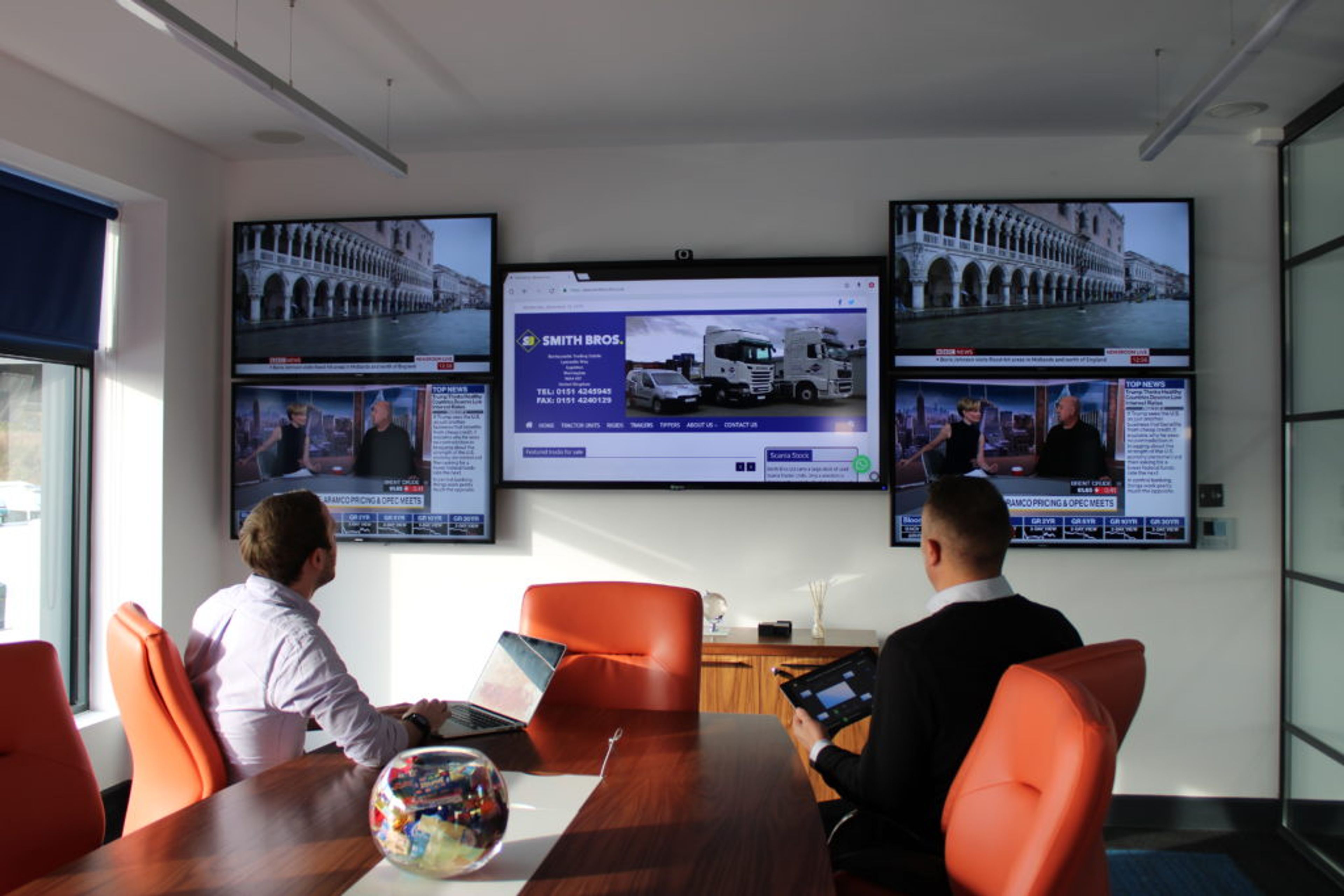 Audio video over IP setup in boardroom