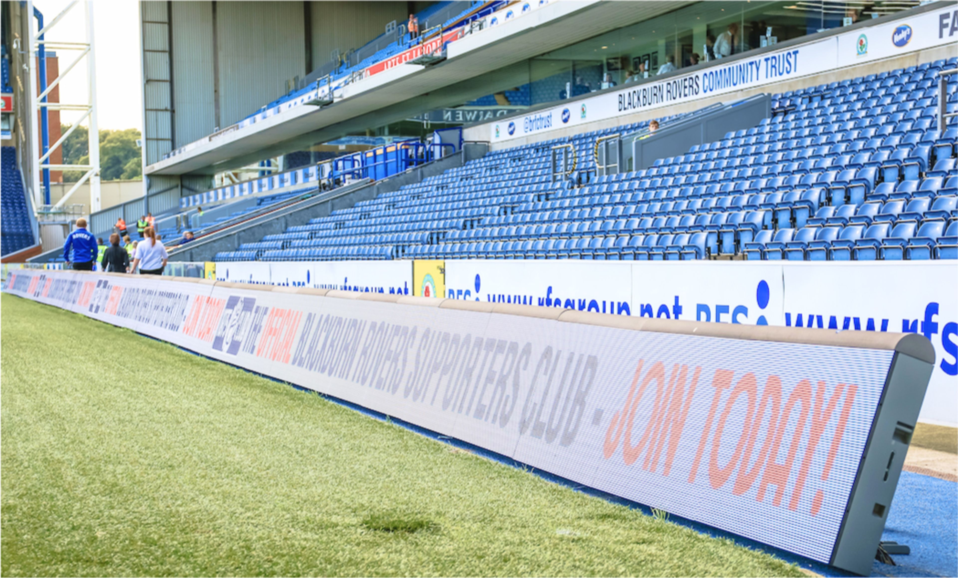 Pitchside LED at Blackburn Rovers