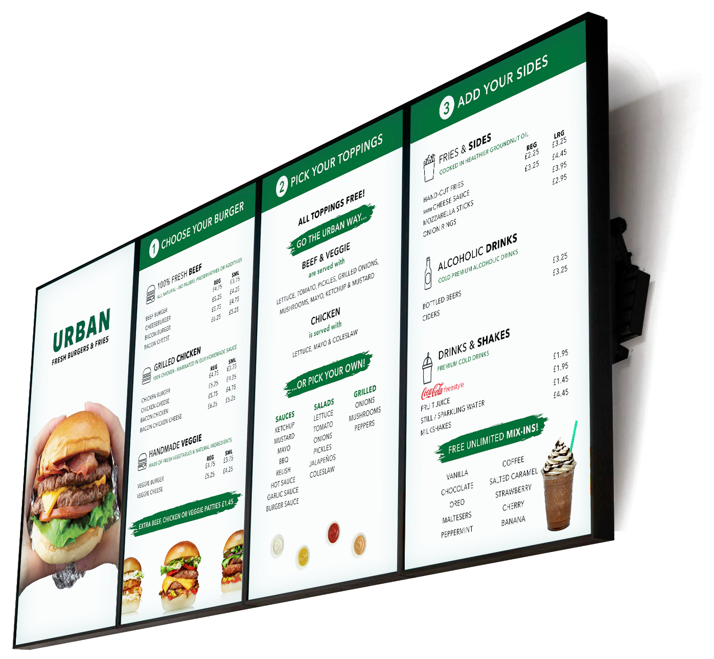 Digital Menu Board for Restaurants