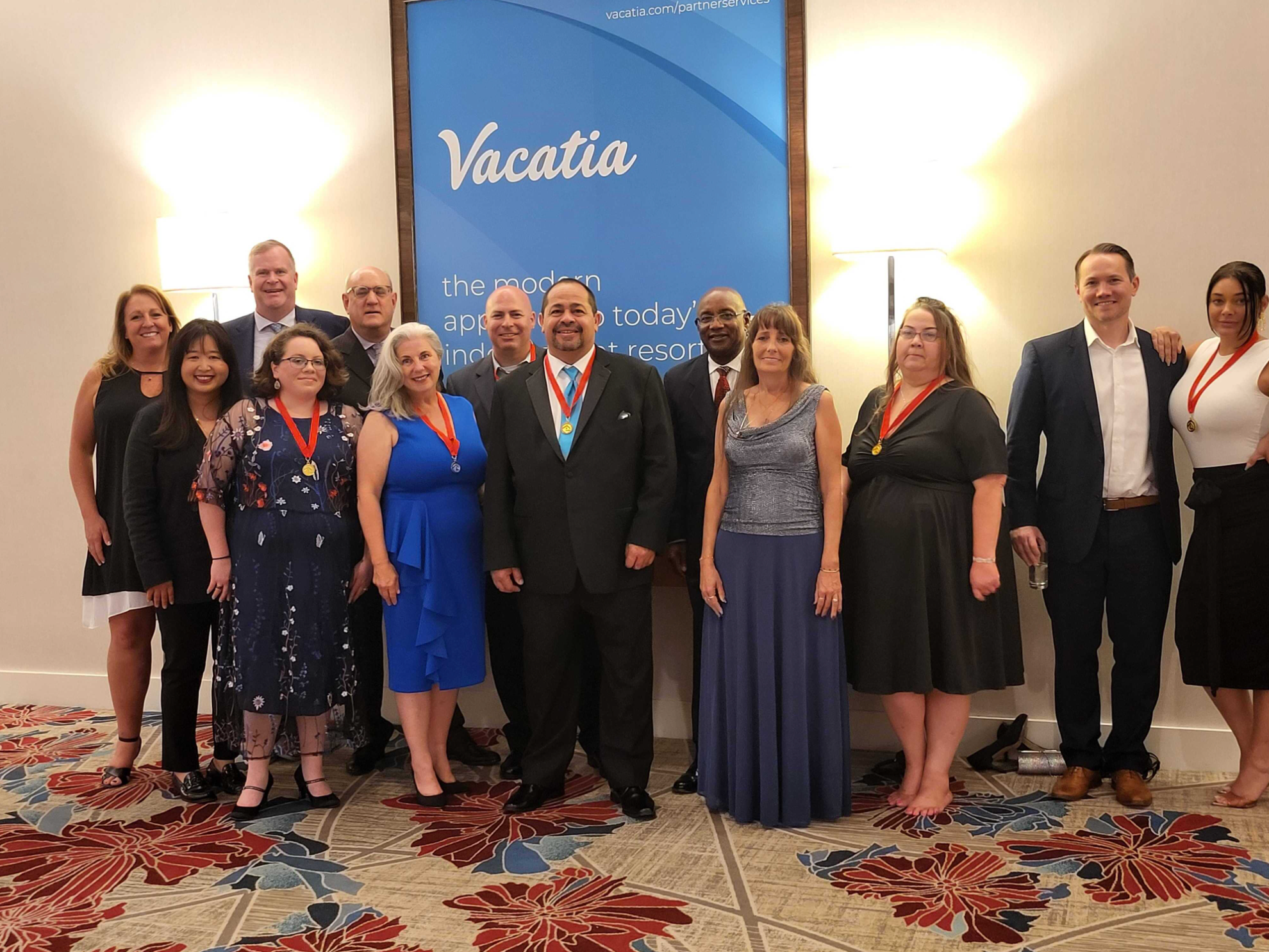 The Vacatia team after the awards ceremony during the annual American Resort Development Association conference.