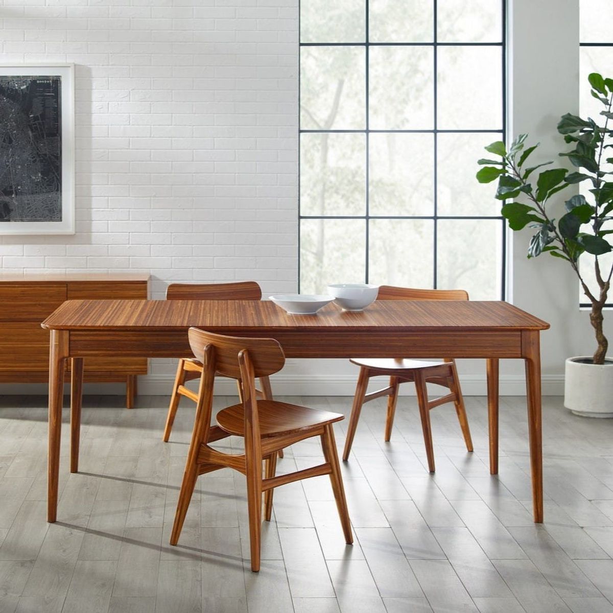 Mesa de comedor extensible Erikka — miniatura 9