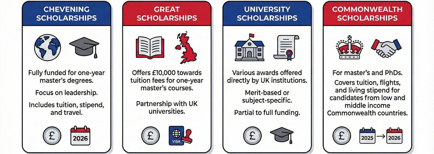 1. GREAT Scholarships by UK Govt for Indian Student