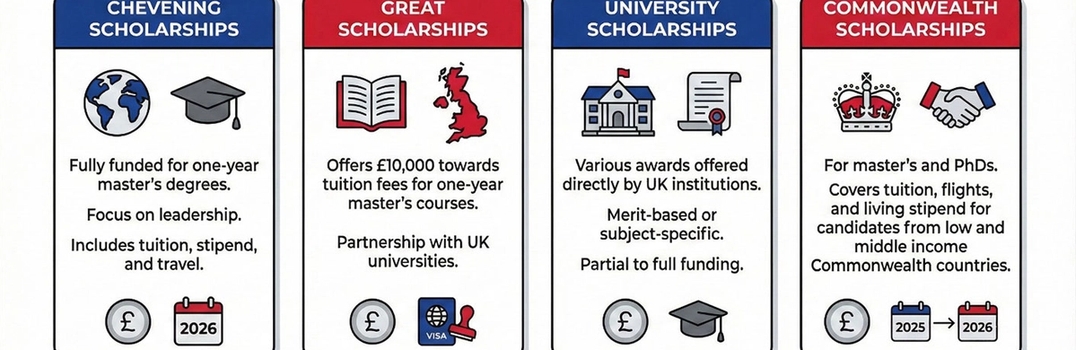 1. GREAT Scholarships by UK Govt for Indian Student