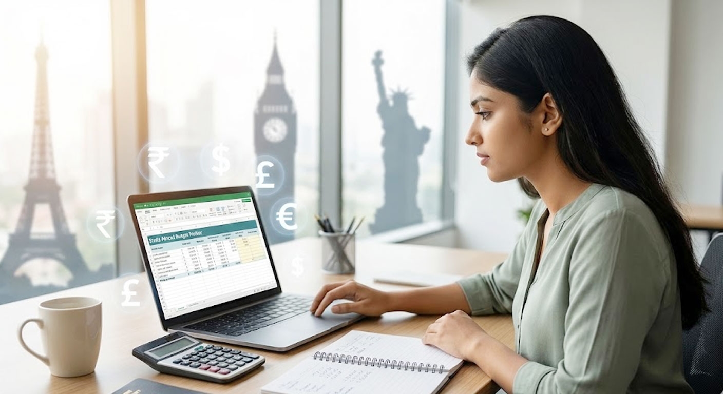 Complete Budget Planner for Indian Students Studying Abroad (2026): Tuition, Living, Insurance, Flights & Emergency Costs (With INR Equivalent)