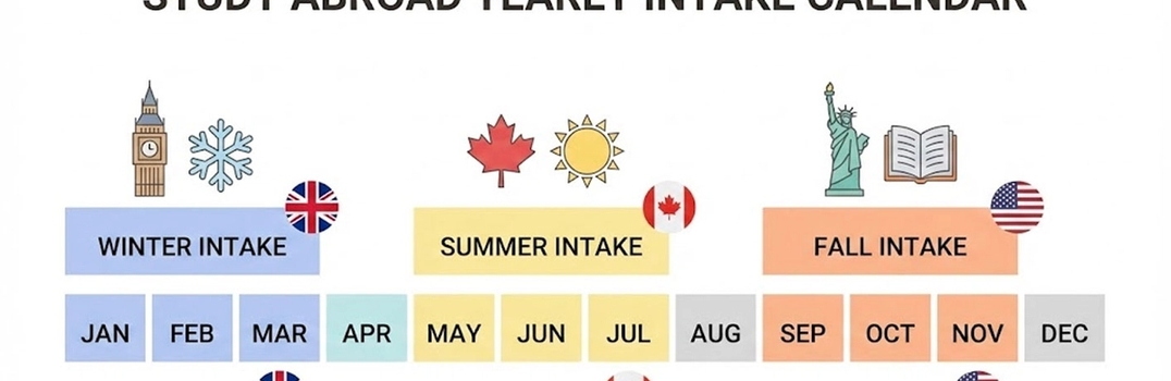 Major Intakes in Top Study Abroad Destinations