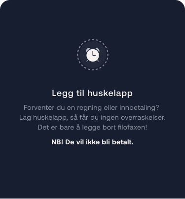 Bilde av huskelapp funksjon i Bulder app