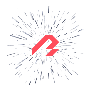 Bulder logo som reiser fort gjennom rommet
