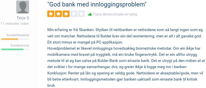 Bilde av kundetilbakemelding