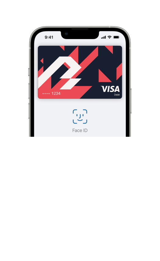 Bilde av bankkort bulder i Apple Pay