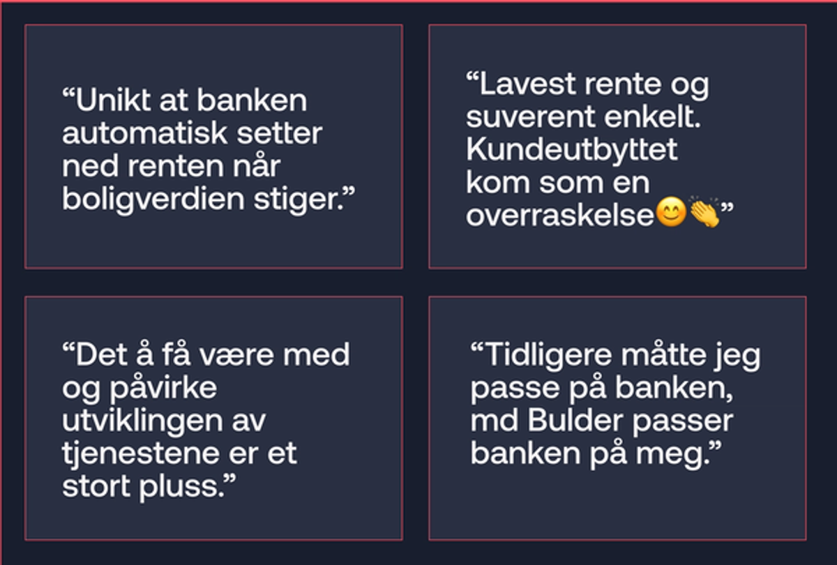 Tilbakemeldinger fra kunder på bytt.no